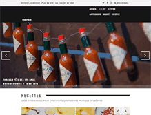 Tablet Screenshot of delices-mag.com